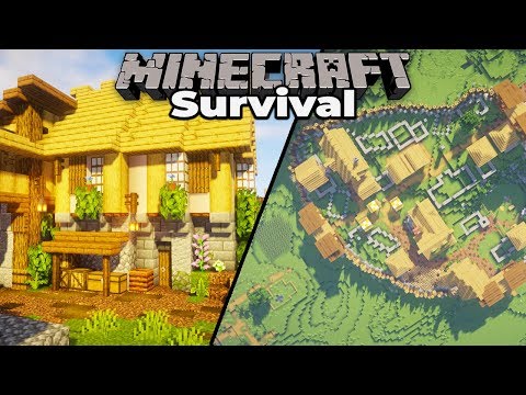 Building with fWhip S2 : How to plan a village in survival #5 Minecraft 1.14 Survival Let's Play