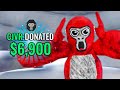 Donating 1000 to gorilla tag streamers