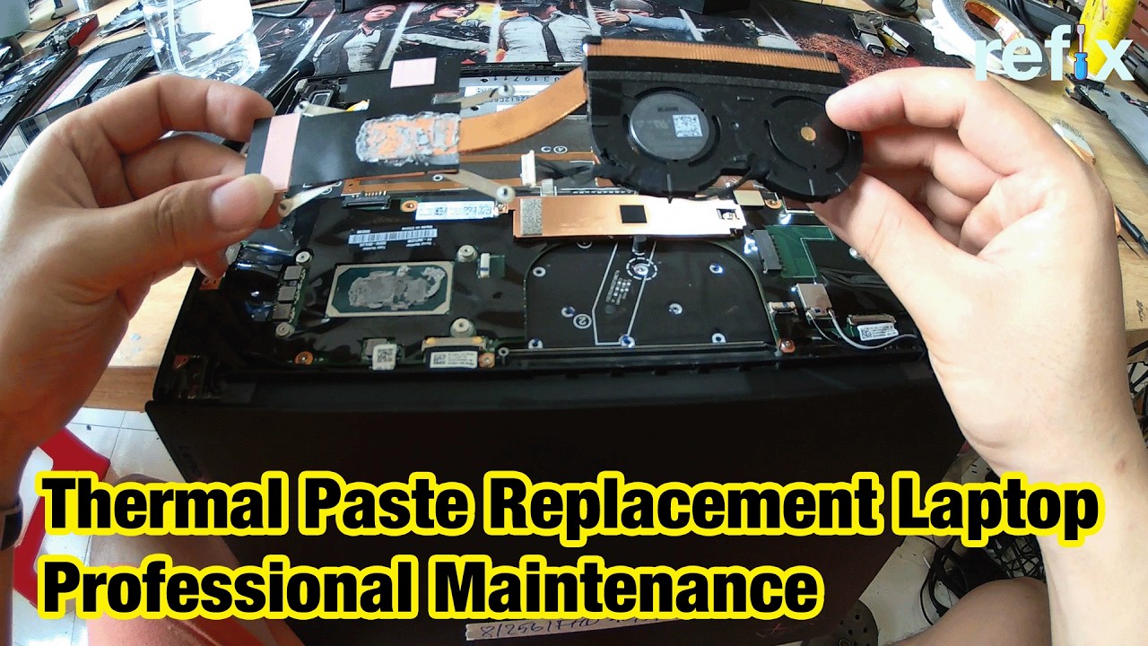 How To Thermal Paste Replacement Thinkpad X1 Carbon Gen 9 Laptop