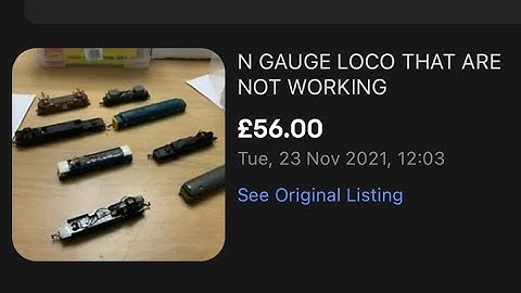 eBay delivery - very good lot of ‘non-working’ LIMA N scale / Gauge - easy fix :)