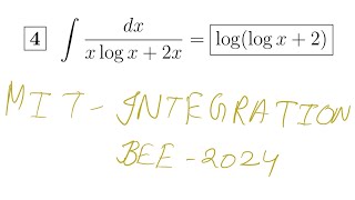 MIT INTEGRATION BEE QUALIFYING ROUND QUESTIONS-3