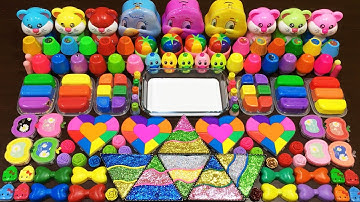 RAINBOW Slime ! Mixing Random Things into GLOSSY Slime ! Satisfying Videos #256