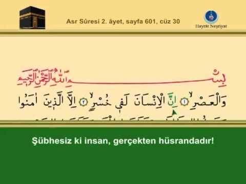 İshak Danış - Asr Suresi