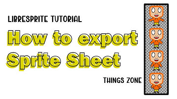 LibreSprite Tutorial/How to export Sprite Sheet. Cómo exportar hoja de Sprite/Pixel Art