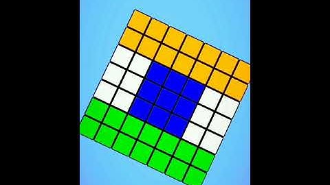 🇮🇳🇮🇳Indian Flag Pattern On 7×7 Rubik