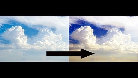 How to improve clouds look on my photo ? - GIMP