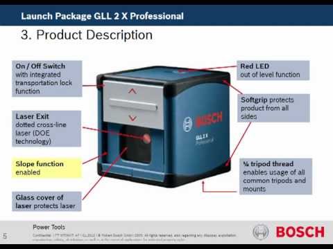 Bosch GLL 2X Professional Crossline Laser