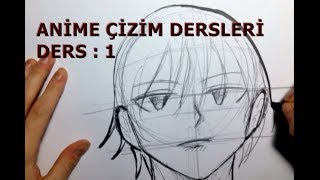 Çizim Dersleri - Ders 1 - Anime Yüz Çizimi