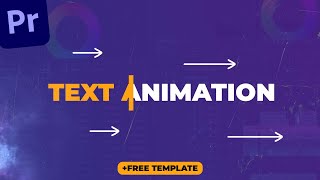 Text Animation In Adobe Premiere Pro 2023 Free Download Template