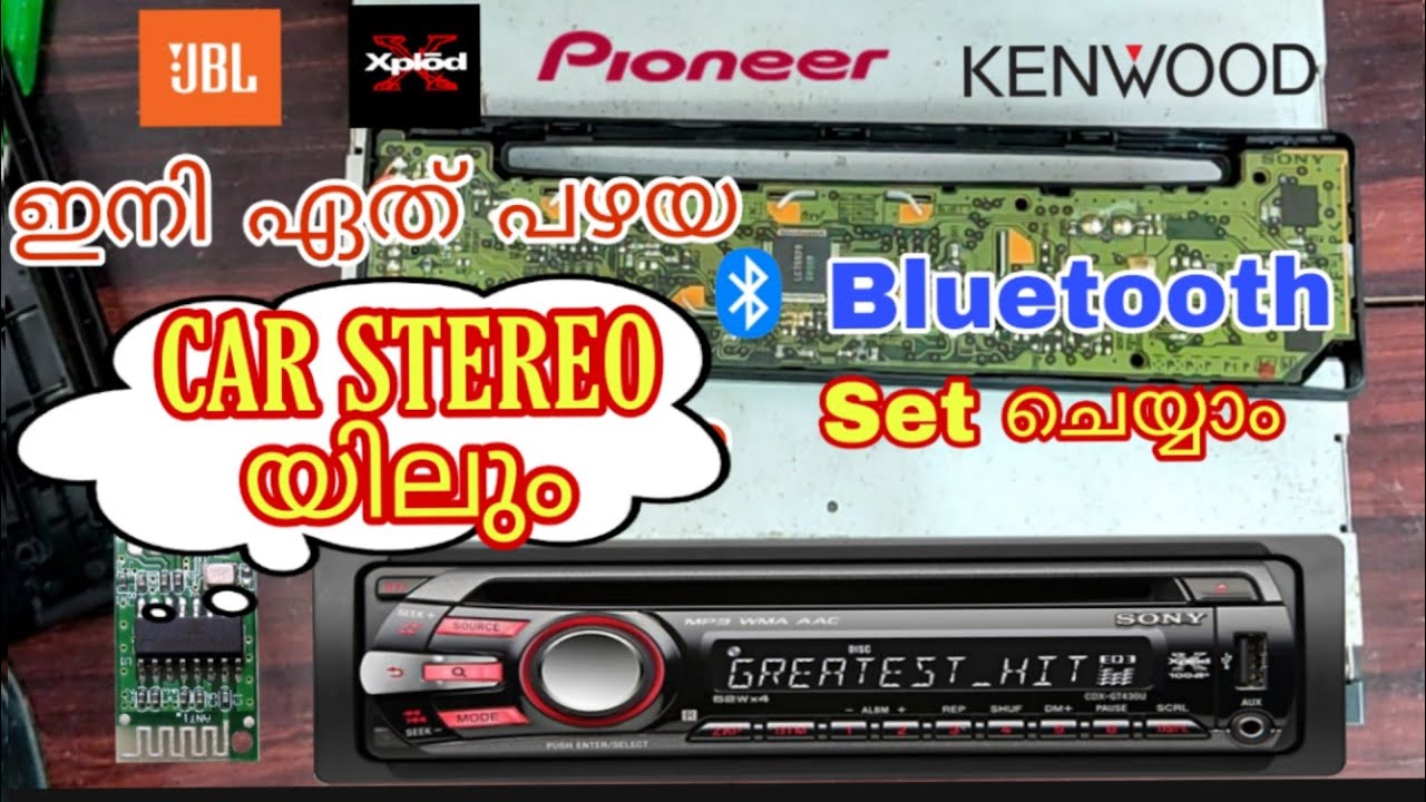 How To Add Bluetooth on Old Car Stereo,Car Streio Bluetooth instalation