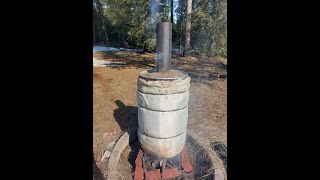 Making Charcoal with a Retort