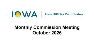 Monthly Commission Meeting - October 2026