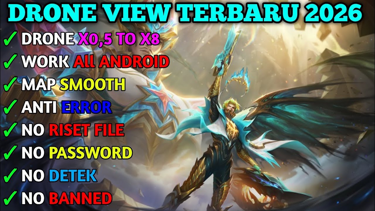 🔥UPDATE❗NEW❗DRONE VIEW MOBILE LEGEND X0,5 TO X10 NEW PATCH M7 WORLD CHAMPIONSHIP | FIX NO ERROR 🔥