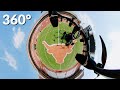 Ultra breathtaking 360 of a manned aircraft  lift aircraft