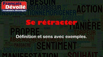 Se rétracter