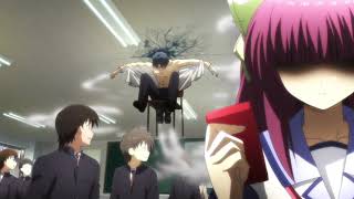 Head bury in ceiling!! | Angel Beats funny moments