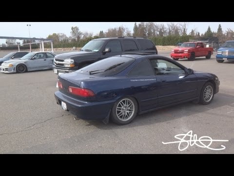 SUBSONIC RUBBER GLASS! - Most Extreme Windshield Flex - Powerful BASS! (Acura Integra)