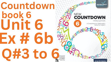 oxford countdown book Ex 6b Q#3 to 6 step by step solution @ytacademy198