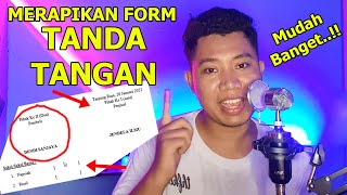 Cara merapikan Form Tanda Tangan di Word || menyusun || buat tempat ttd