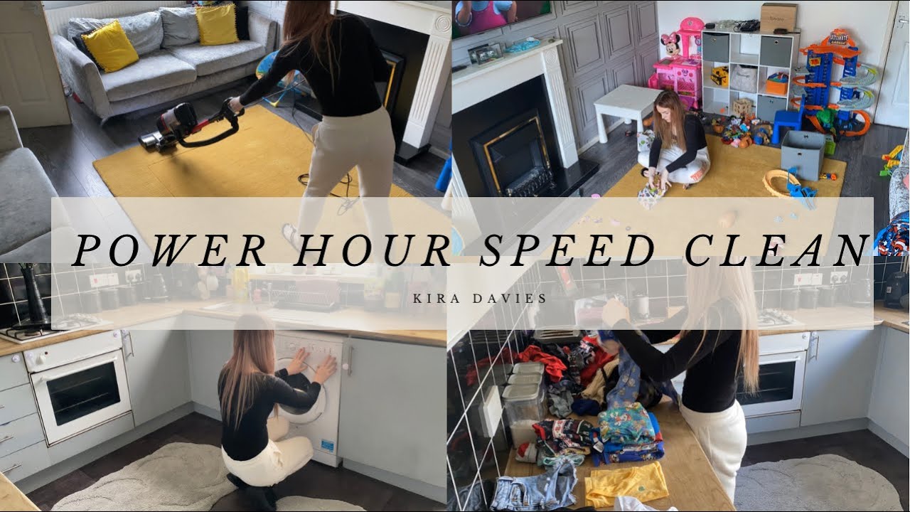 POWER HOUR SPEED CLEAN | EXTREME CLEANING MOTIVATION | Kira Davies