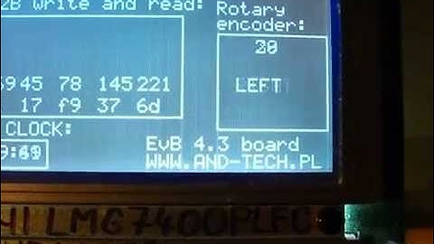 ATmega32 + rotary encoder, I2C and RTC