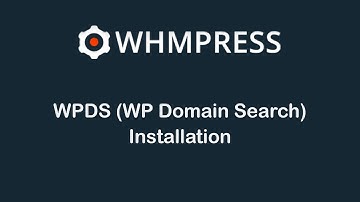 WPDS (WP Domain Search) Installation