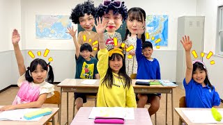 学校でお母ちゃんと子供たちが入れかわってお勉強！？　教育　感動