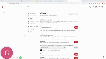How to claim your website through Pinterest using Squarespace!
