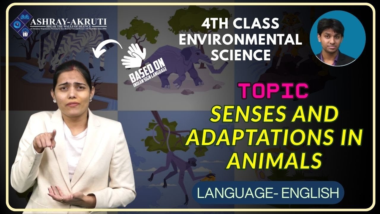 EVS_4 | Senses and Adaptations in animals Part 6| Lessons in Sign Language for H.I