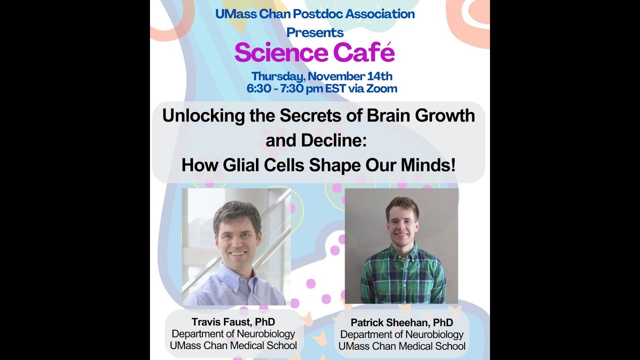 Science Café: Unlocking the Secrets of Brain Growth and Decline - How Glial Stem cell shape our Mind
