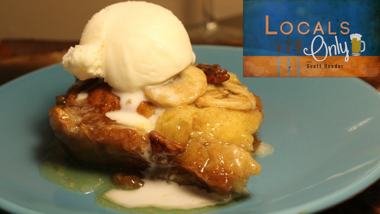 Donut & Challah Bread Pudding (w/ Bananas & Glazed Pecans) - Locals Only Recipe Video