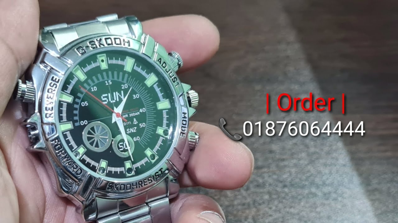 Spy Camera In Wrist Watch 32GB Night Vision Hidden Cam YouTube