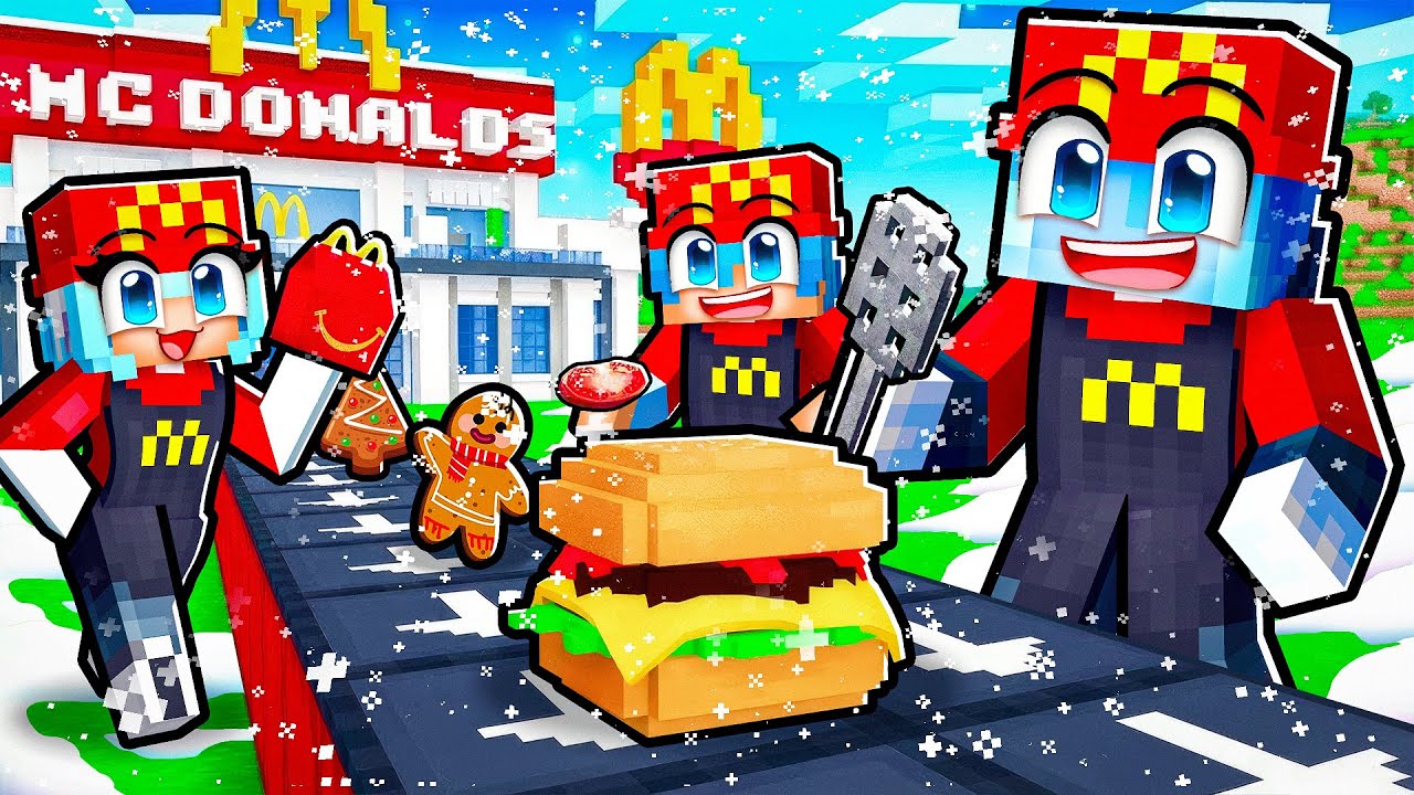 Testez Meniuri De *CRACIUN* la McDonalds pe Minecraft!