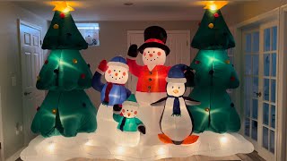 Gemmy 2007 Home Depot Christmas Inflatable Lightshow   Demo All 