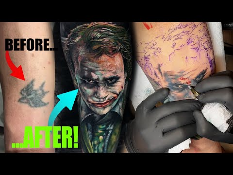 Gambar Tato Hitam Putih Joker