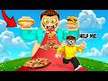 EATING MY FRIENDS IN ROBLOX FAT RACE CLICKER!!