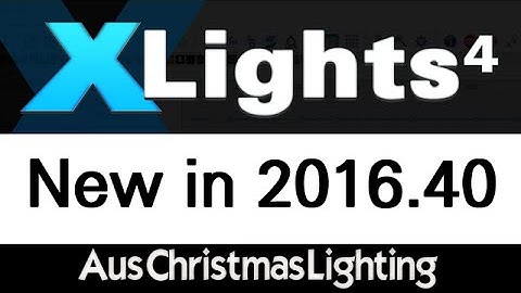 XLights 4 Webinar series: New in version 2016.40