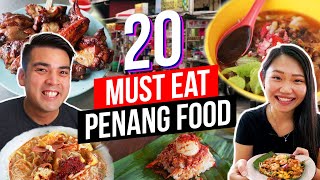 20 Best Food in Penang | Penang Street Food | Things to Eat in Penang