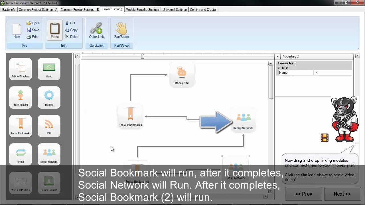 SEnuke X NEW Diagram Linking - Replacing Your VA