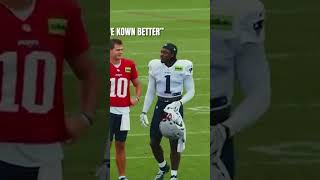 AJ Brown and Christian Gonzalaz GOING AT IT at Patriots practice! #drakemaye