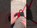 Newly learned knot for tying tent cloth corners