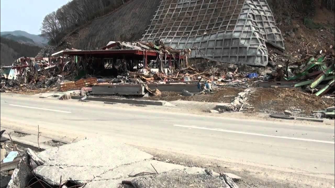 女川町 清水地区の津波被害 4/11/2011 YouTube