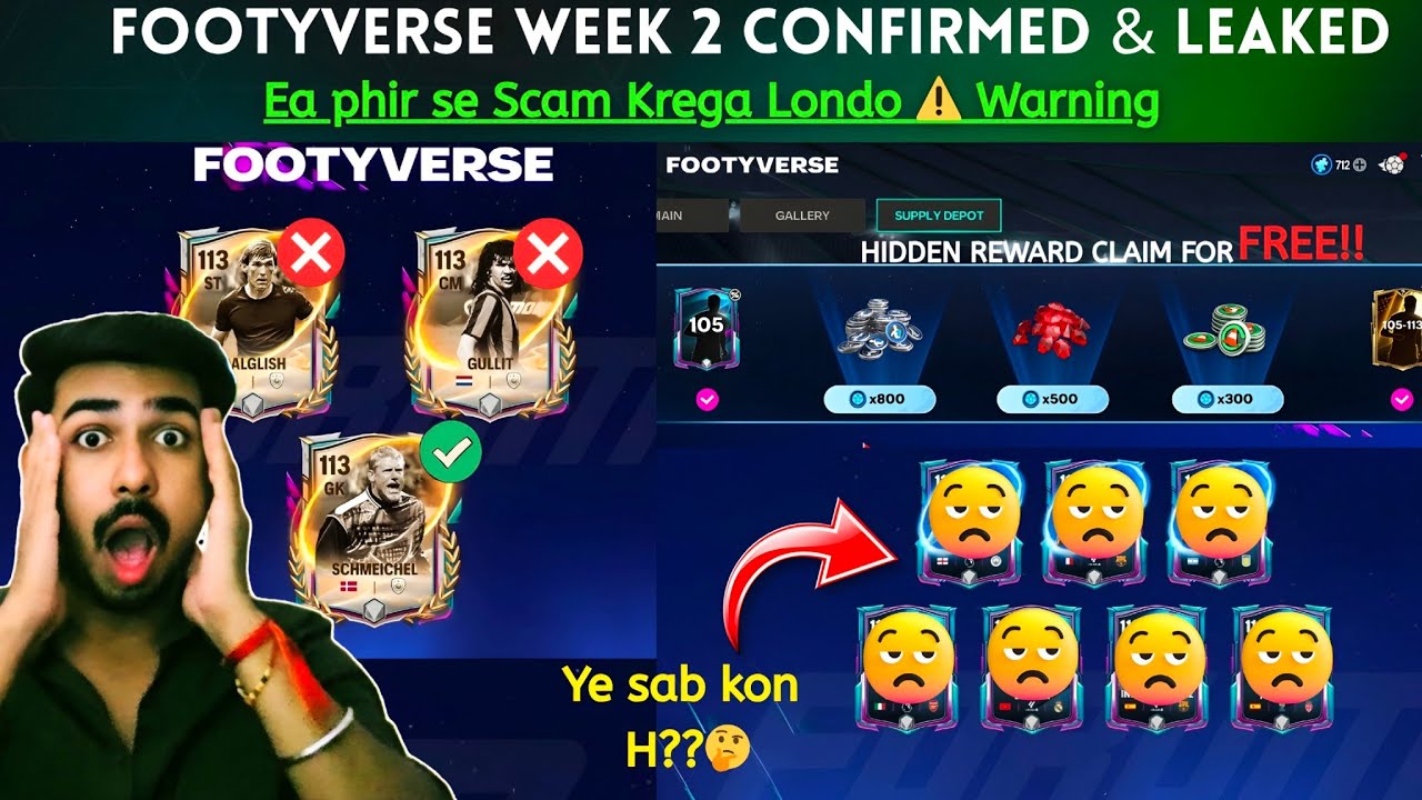 FOOTYVERSE Week 2: GULLIT😱 DALGLISH 🔥 SCHMICHEL💯 NESTA also Possible 👀