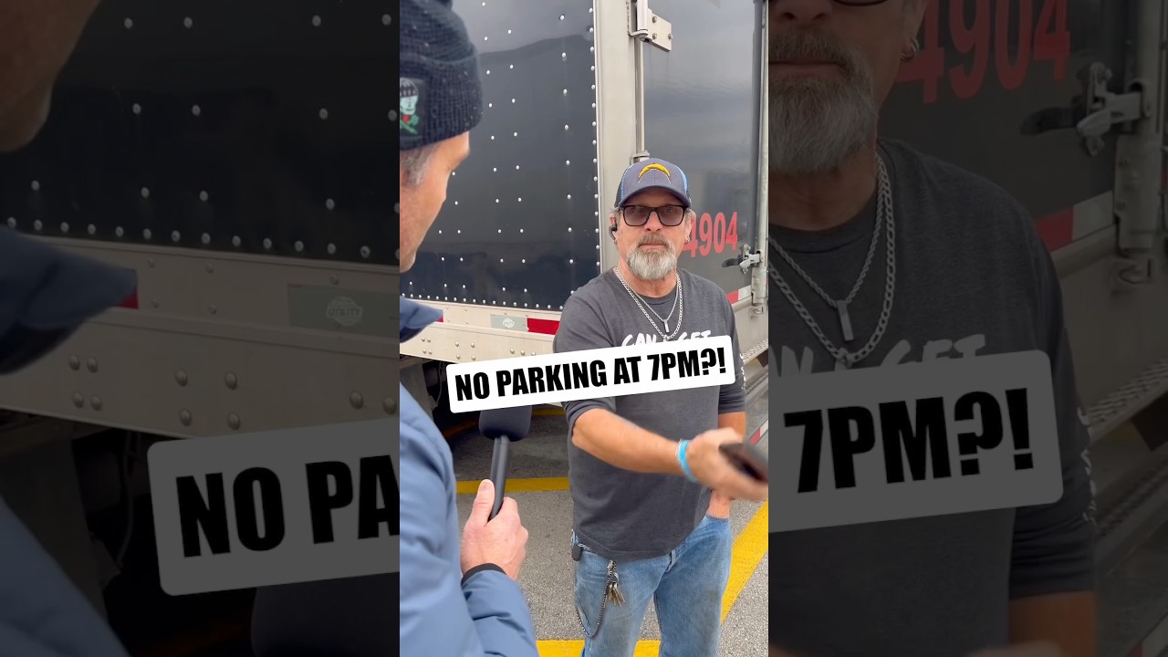Truck parking at 7 PM? Good luck @truckparkingclub