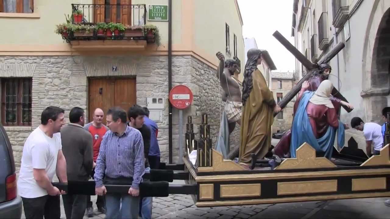 Preparativos semana santa 2013 Tafalla