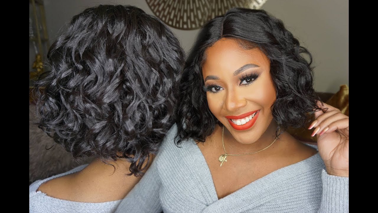 The Cutest Curly Cheap Bob Wig "Raye" | DivaTress.com