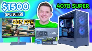 Best VALUE RTX 4070 Super Gaming PC Build! 😄 [Sub-$1500 Build - ft. 7600X & Pop Air!]