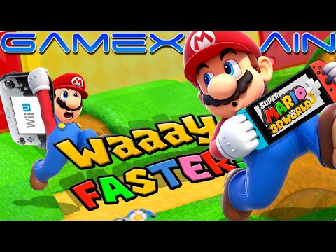 Super Mario 3D World Literally Runs WAY Faster on Switch! Wii U vs Switch Comparison (+Graphics)