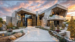 How Ultra-Rich Decorate Christmas Inside Ultra-Luxury Modern Mansions