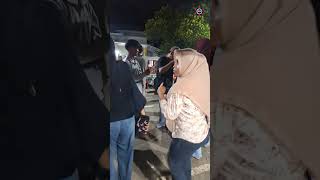 The beautiful red-dressed dance is really good